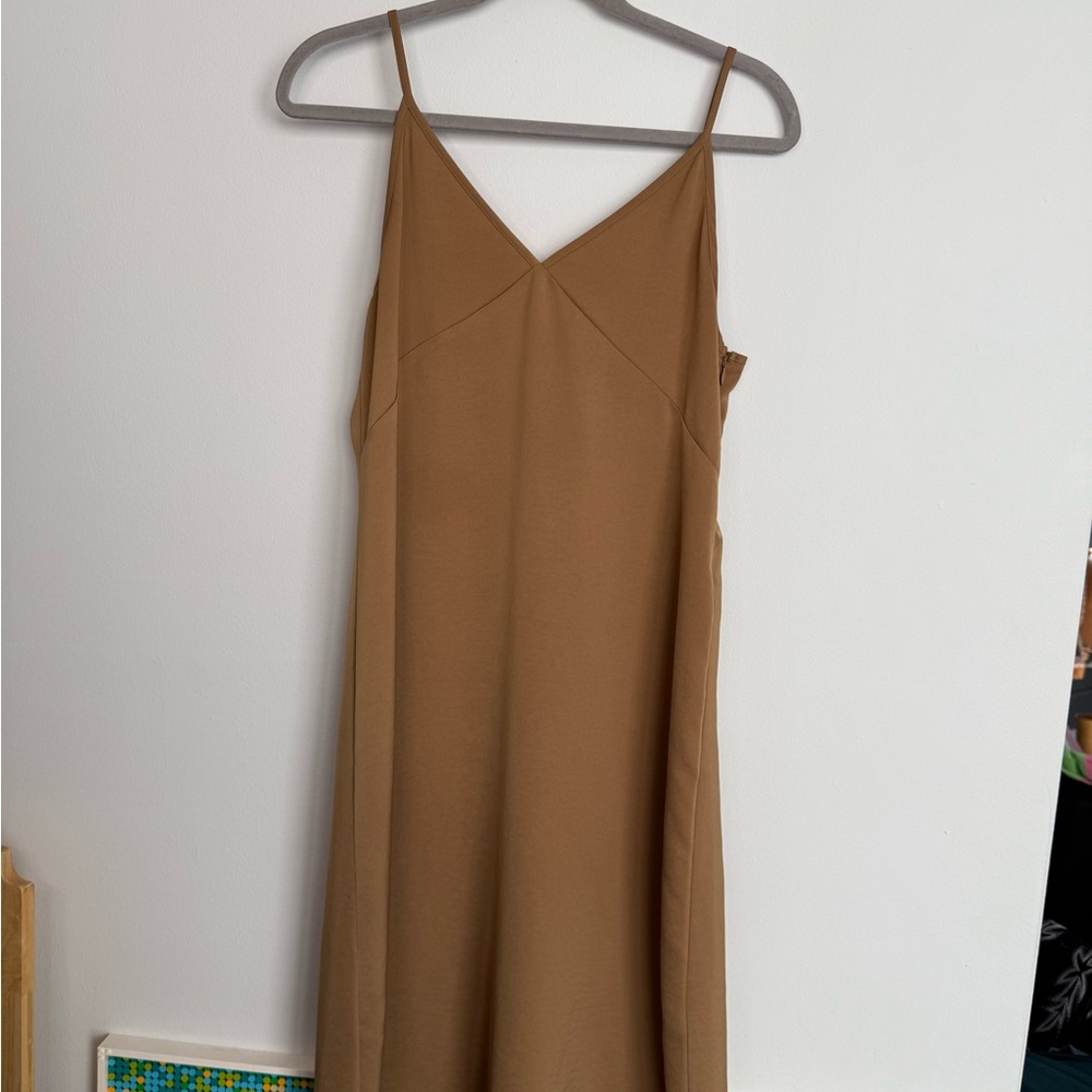 Uniqlo Strapless Brown Dress